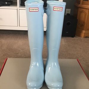 boat blue hunter boots